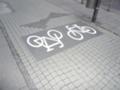 German road for bicycles (bikes)