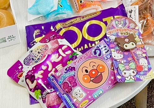 アンパンマングミ、しゃりもにグミ、クロミちゃんチョコ、LOOK