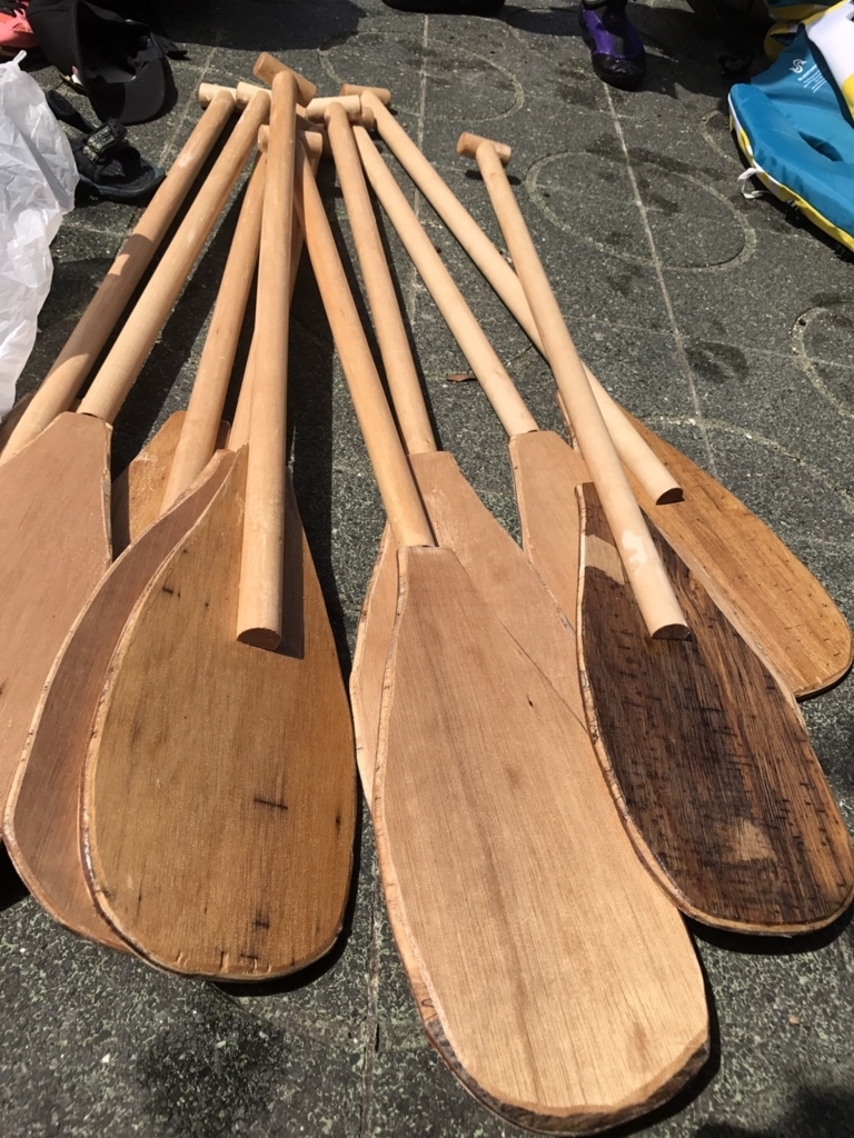 OCパドル:自分に合うパドルを作っていこうと検討しています。 アウトリガーカヌー・ナビゲーター フジオの人生山あり海あり日記