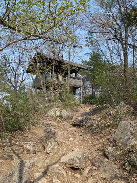 山頂の展望台