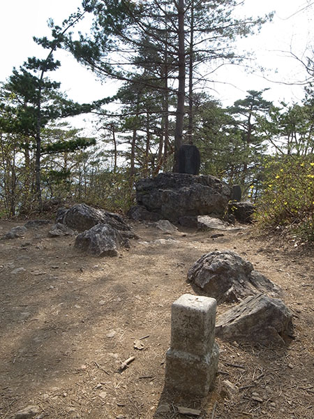 千歳山山頂の図