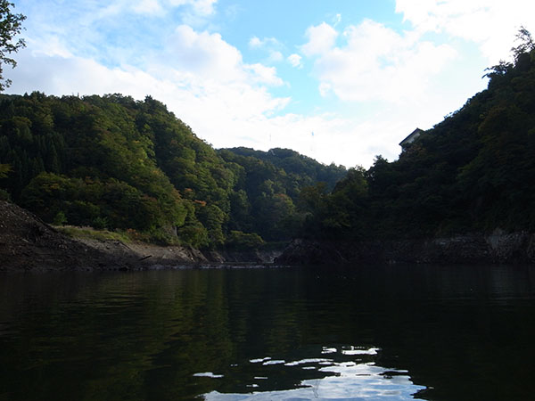 発電所前に戻ってきたところ