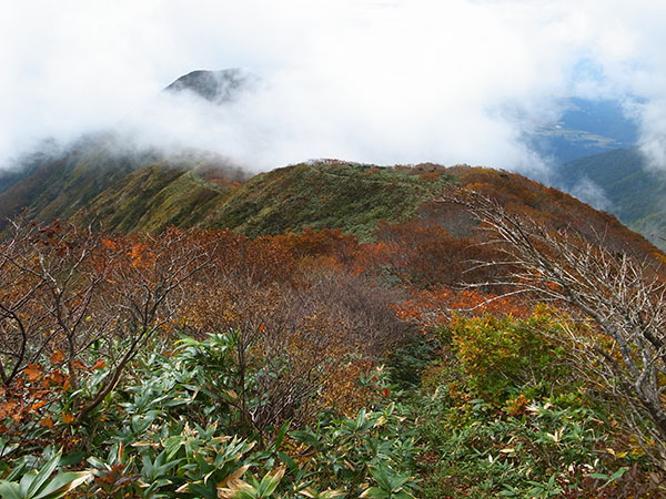 雲で行く手が見えないぜ