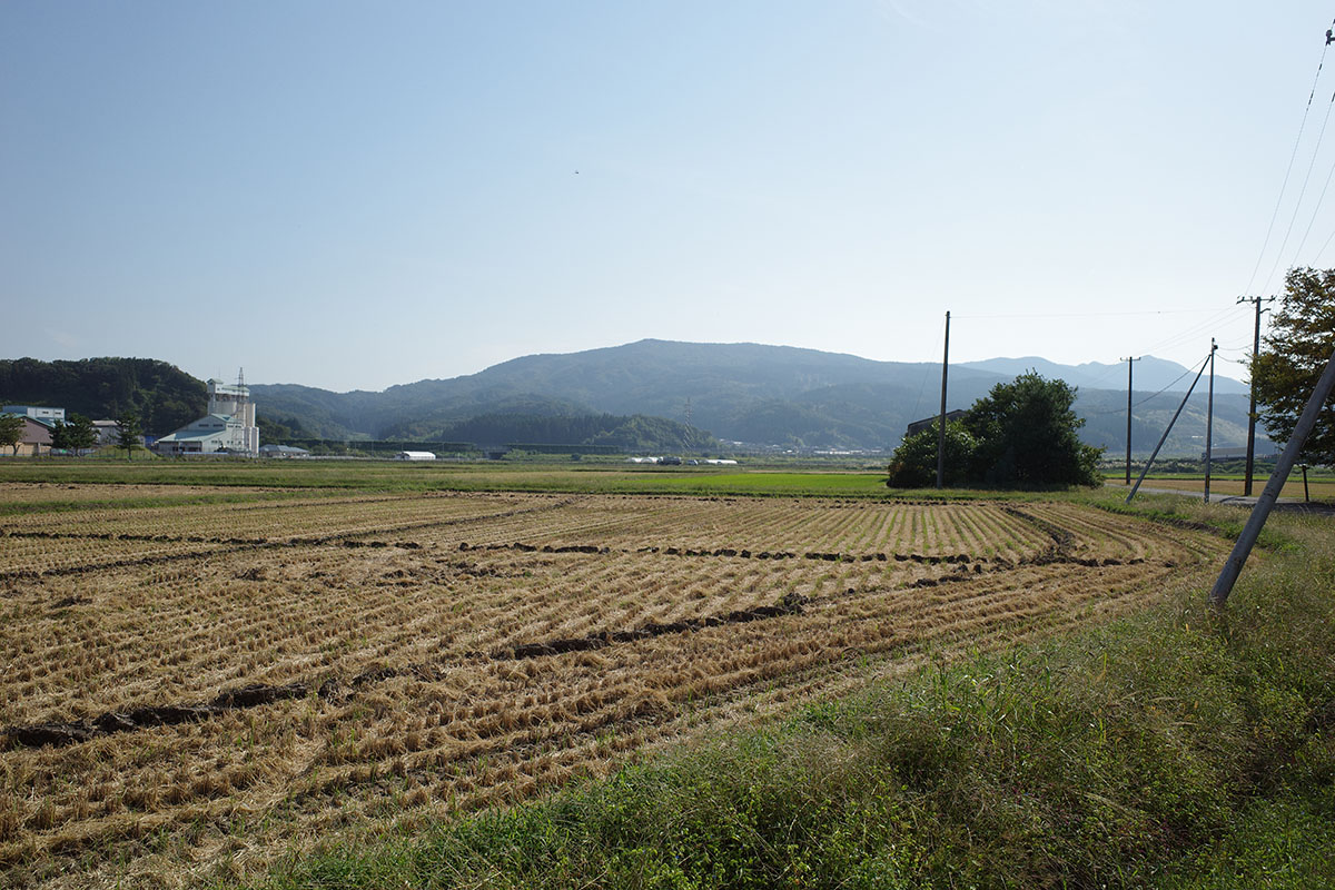 水沢から見る熊野長峰の図