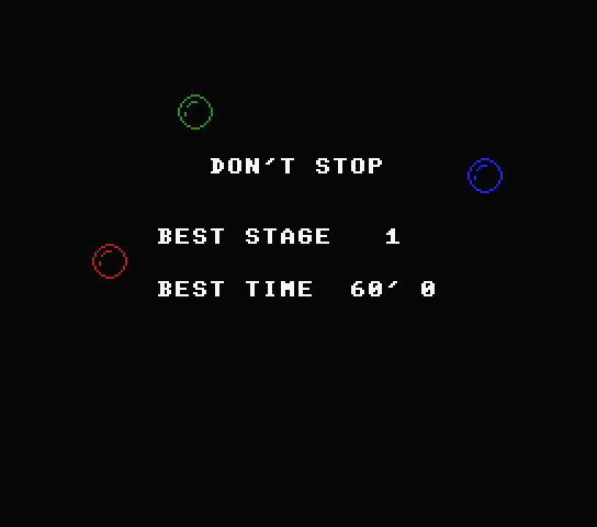 「DON'T STOP」