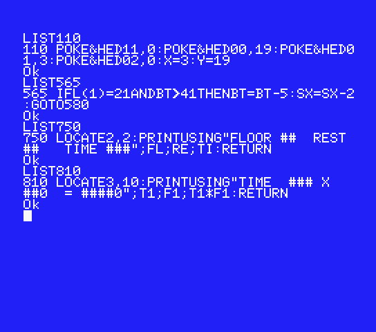 「BLOCK MAZE」修正してみました