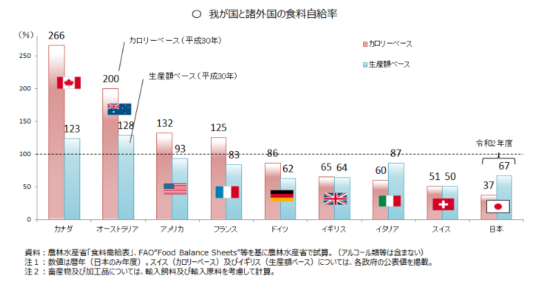 深める】食料自給率に関する問題（予想問題） - 【共通テスト対策
