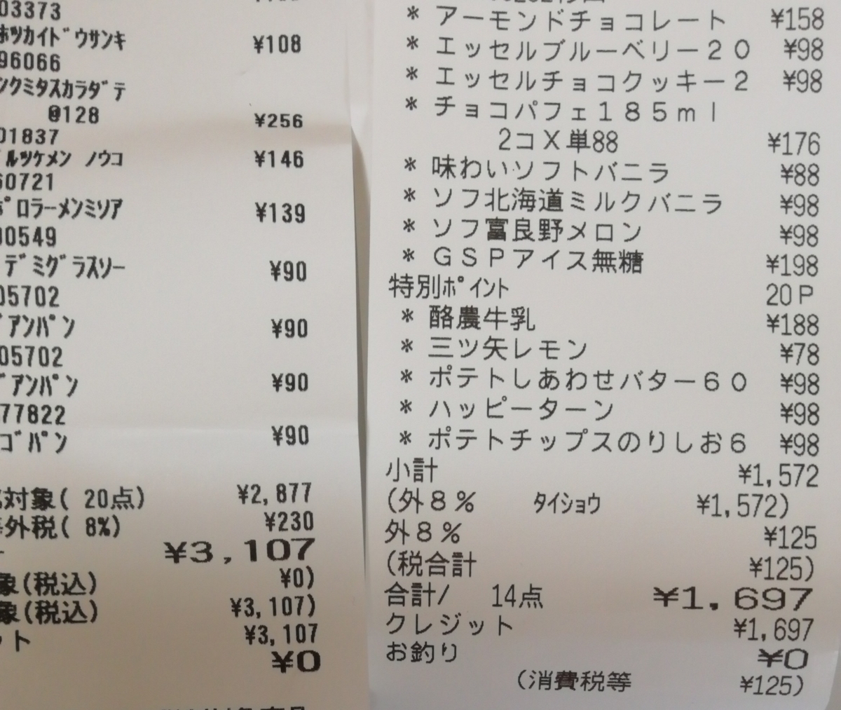 二店舗ハシゴで４８００円くらい