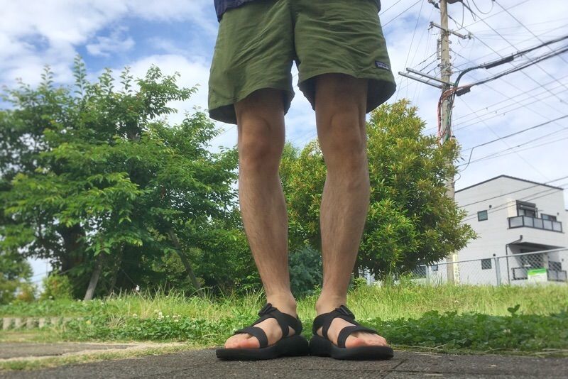 パタゴニアのバギーズショーツのコーディネート