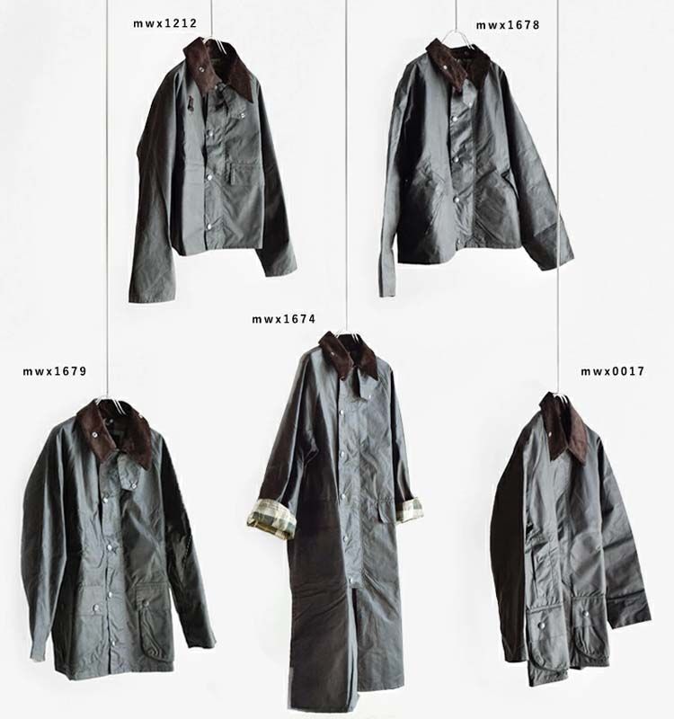 バブアーは様々な丈の長さがあるよ