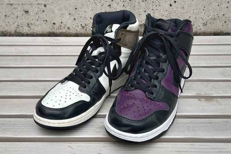 NIKEダンクとジョーダンの違いを比較する