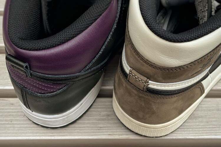 ナイキのJORDAN1ハイの方がデザインが複雑である