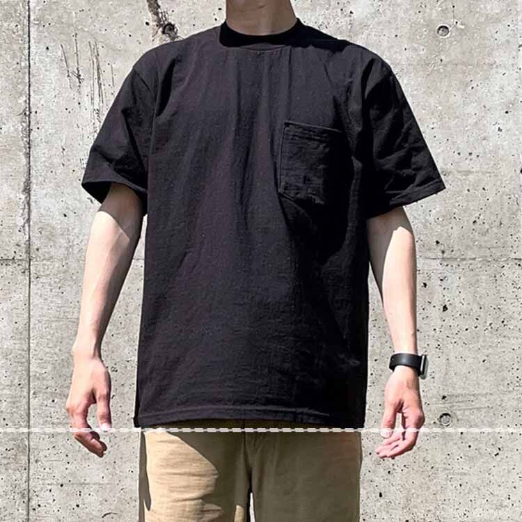 洗濯で縮んだプロクラブのTシャツのサイズ感（フロント）