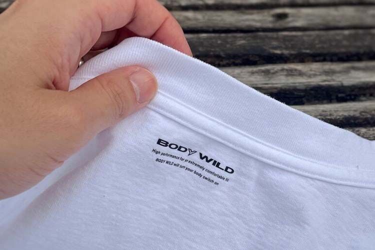 GUNZEBODYWILDのTシャツはタグレス仕様で着心地が良い