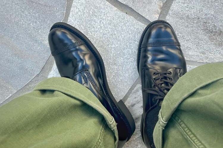 SANDERS サンダース Military Derby Boot ミリタリーダービーブーツ Polished Leather Black ブラック - タイガース・ブラザース本店オンラインショップ