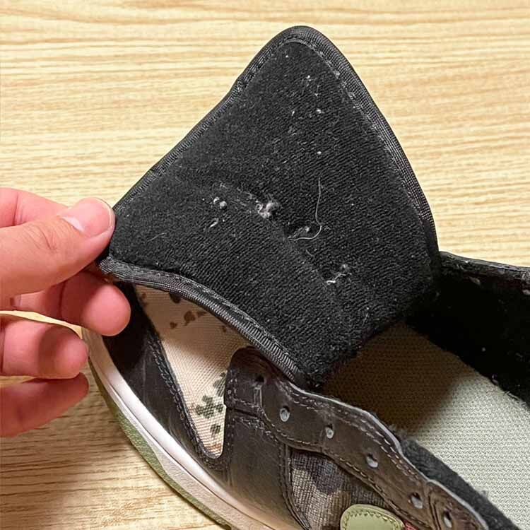 NIKEのスニーカーのダンクについた毛玉
