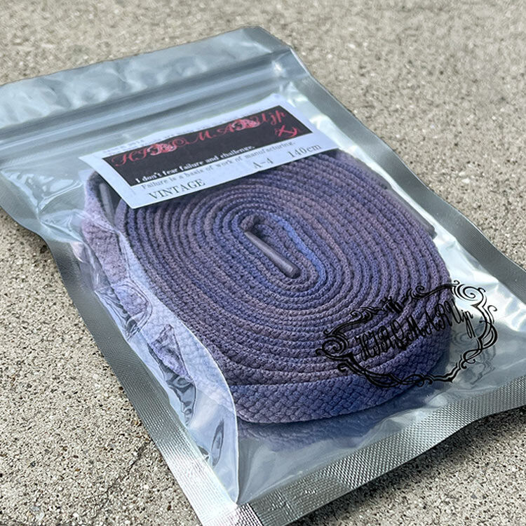 むら染めのビンテージシューレース