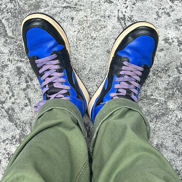 エアジョーダン1をヴィンテージ加工してみた｜黄ばみソール&ムラ染め