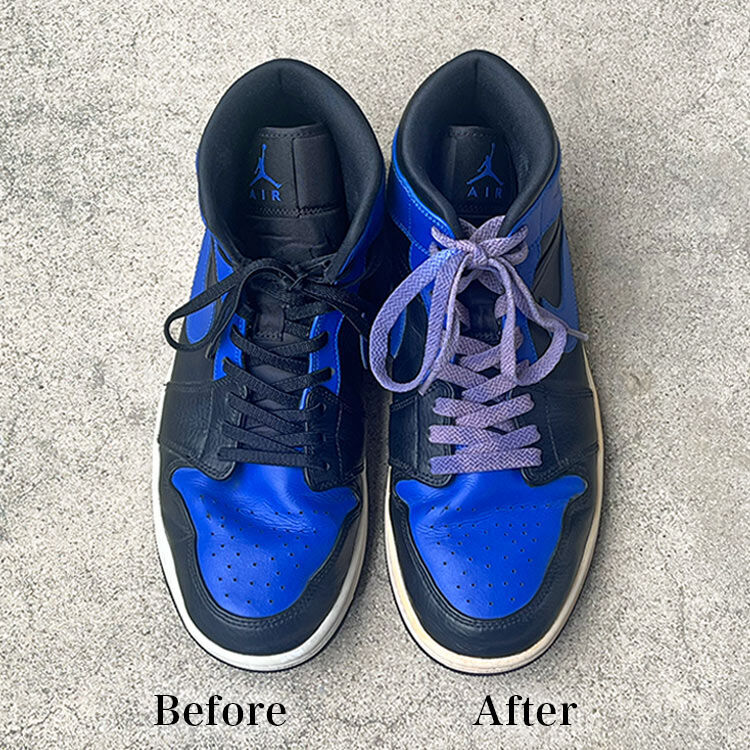 エアジョーダン1をヴィンテージ加工してみた｜黄ばみソール&ムラ染め