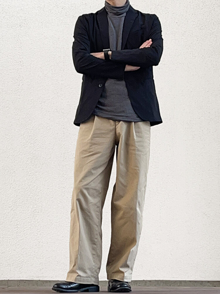 Giojacketの大人なシティカジュアルコーディネート