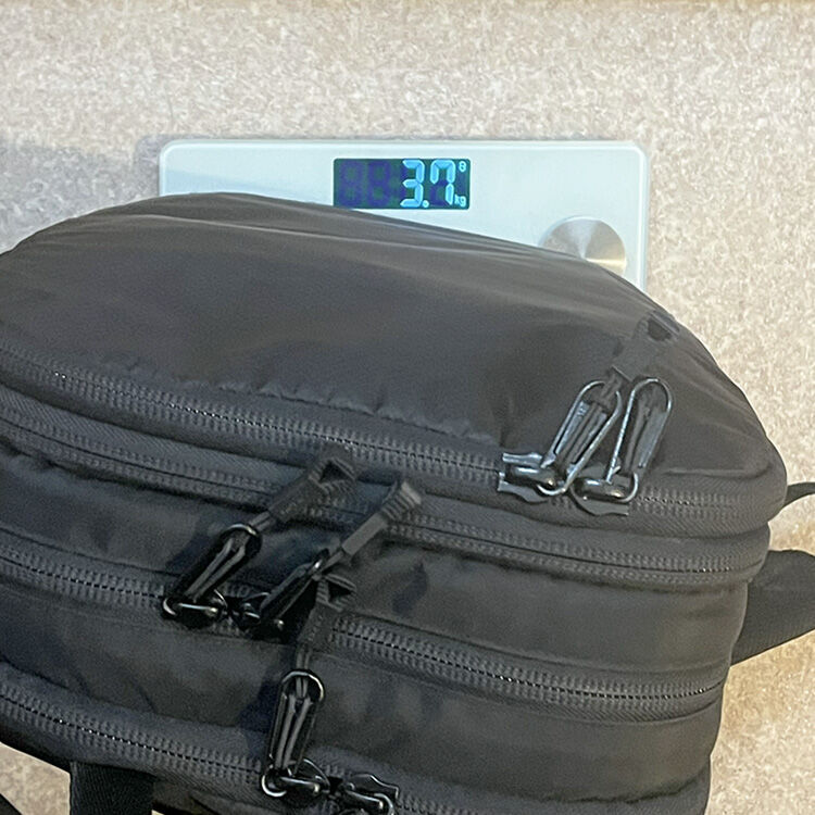 この日の荷物の重さは3.7jg