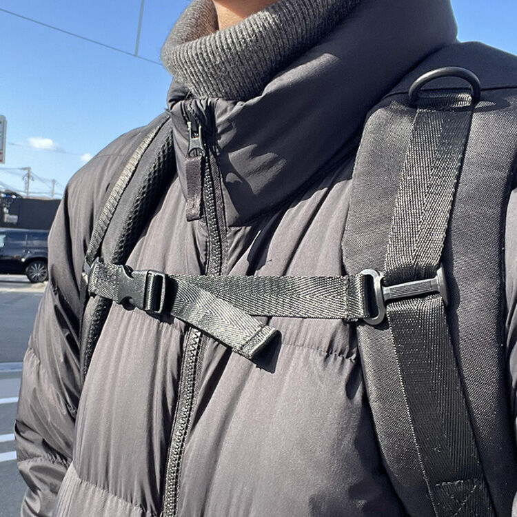 Oneのチェストストラップを留めた