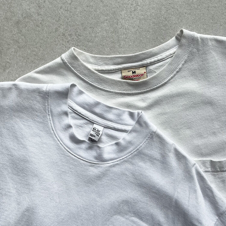 ロスアパとGOODWEARのTシャツを比較