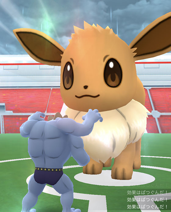 巨大イーブイでブイブイブイ Pokemon Go Get
