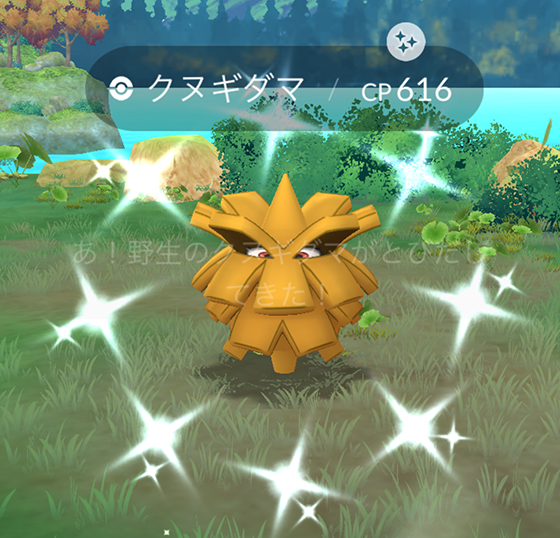 クヌギダマの色違いをゲット! - pokemon go get!