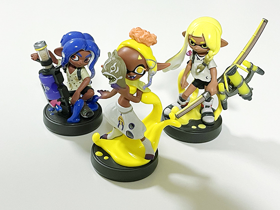amiibo 多数！ 3個以上からバラ売り可 Switch】 amiibo トリプルセット[インクリング【イエロー】／オクト