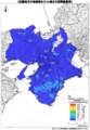 文部科学省（近畿地方の１m高さの空間線量率）放射能汚染マップ