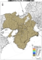 文科省（近畿地方のセシウム134、137の沈着量合計）放射能汚染マップ