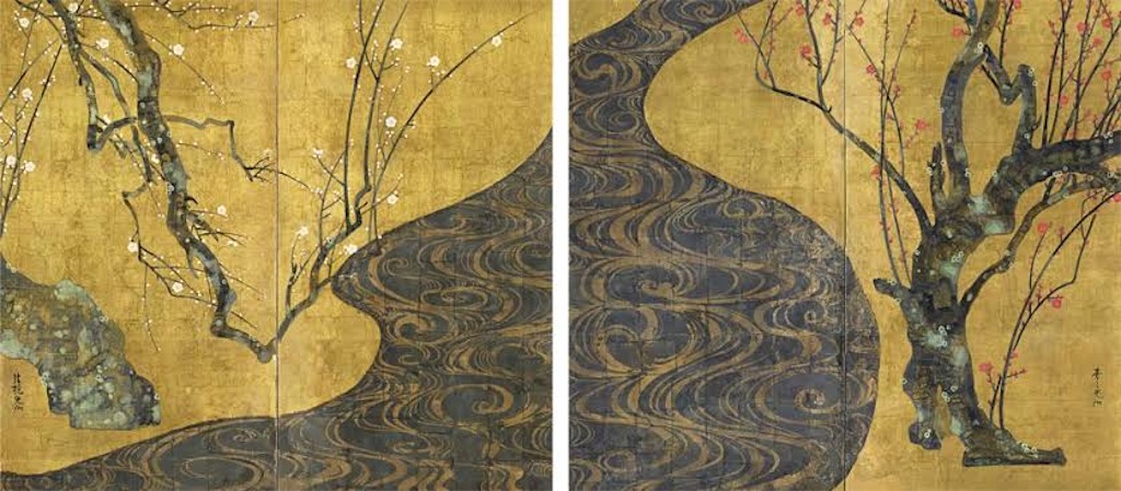 尾形光琳と燕子花図屏風・紅白梅図屏風 - つれづれ美術手帖