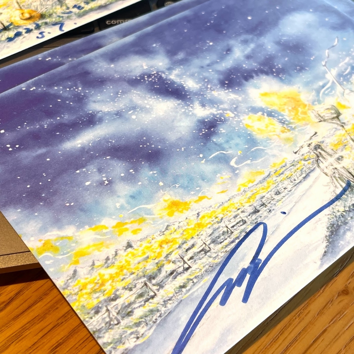 蛍の海（ほたるのうみ）」内田新哉さんのポストカードで、先着5名に