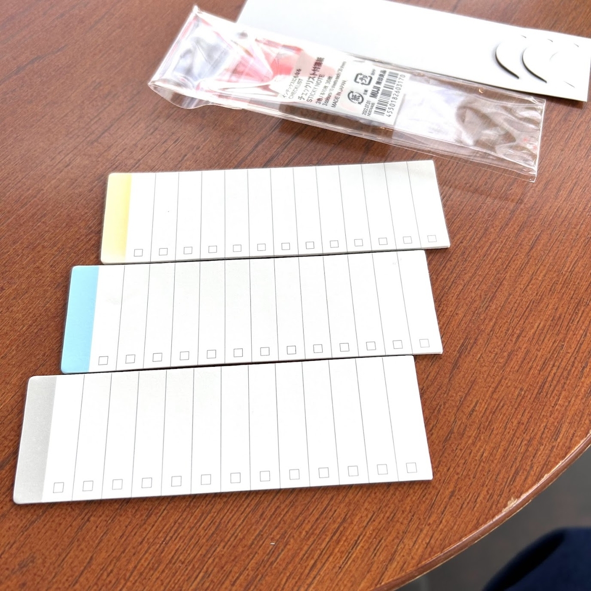 無印良品 チェックリスト付箋 無印良品】毎朝これでTODO確認！「チェックリスト付箋紙」やり残しの