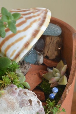 Broken Pot Fairy Garden