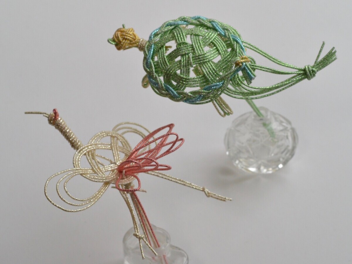 水引細工の鶴と亀 - ふんふんふんぎ