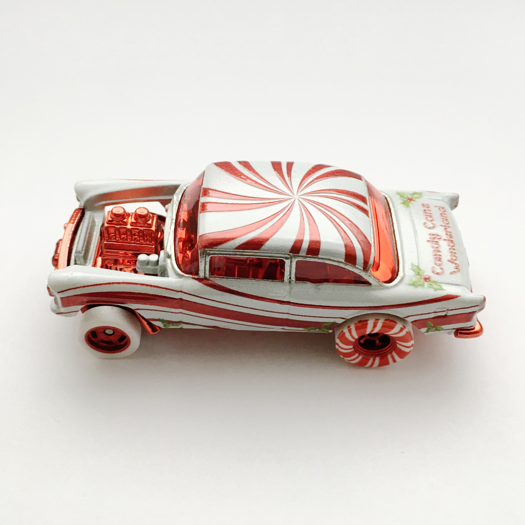 55 Chevy (Red Chrome) キャンディレッド☆HOスロットカー 2018 ES MEA DINNER DANCE '55 CHEVY GASSER - 増えすぎたミニカーに愛