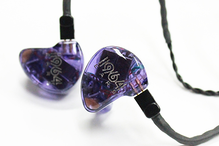 1964 EARS V8 クリアパープル カスタムiem 1964 EARS V8 パープル イヤホン ケース付き（1964 EARS V8