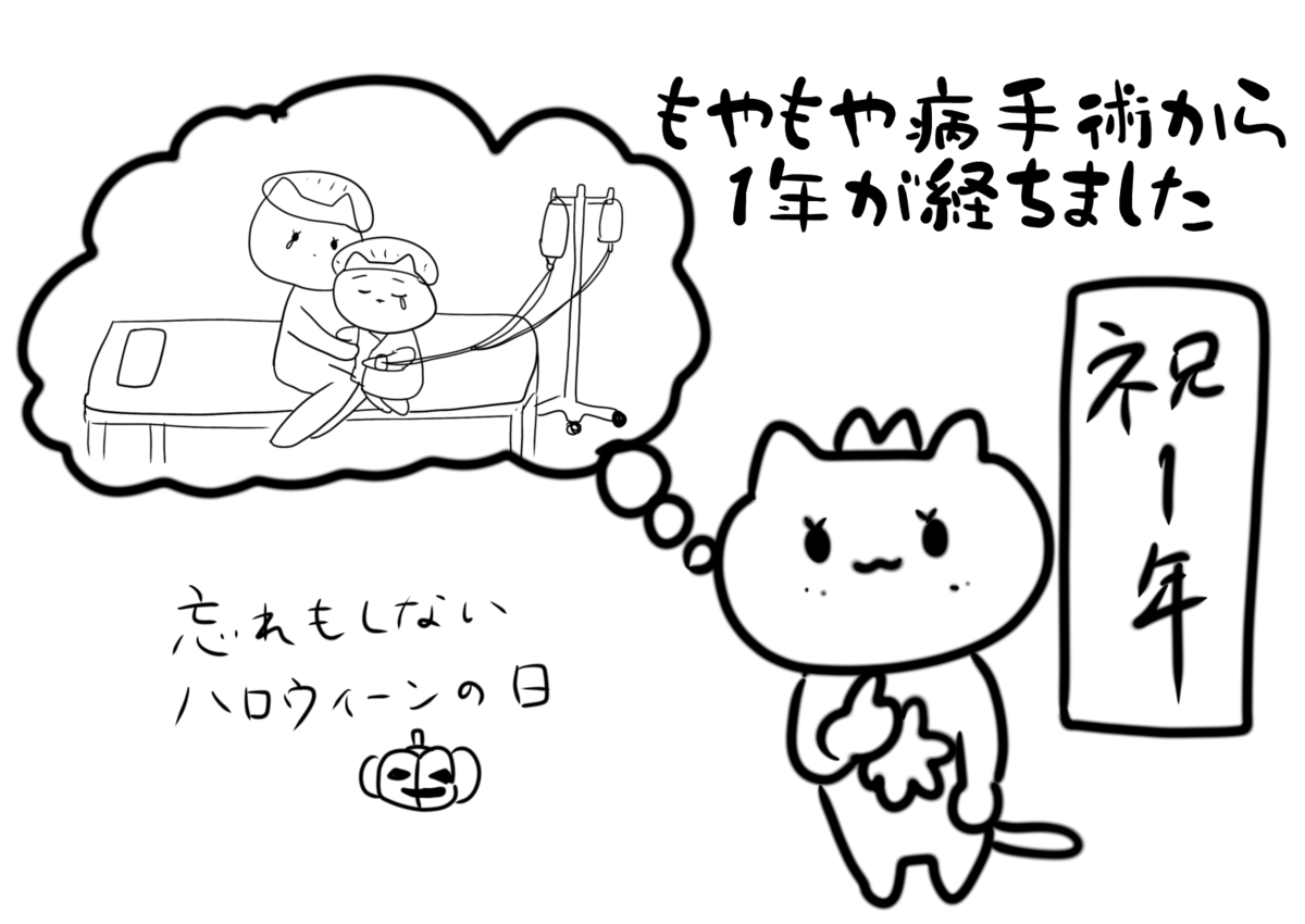 もやもや病手術後１年が経ちました