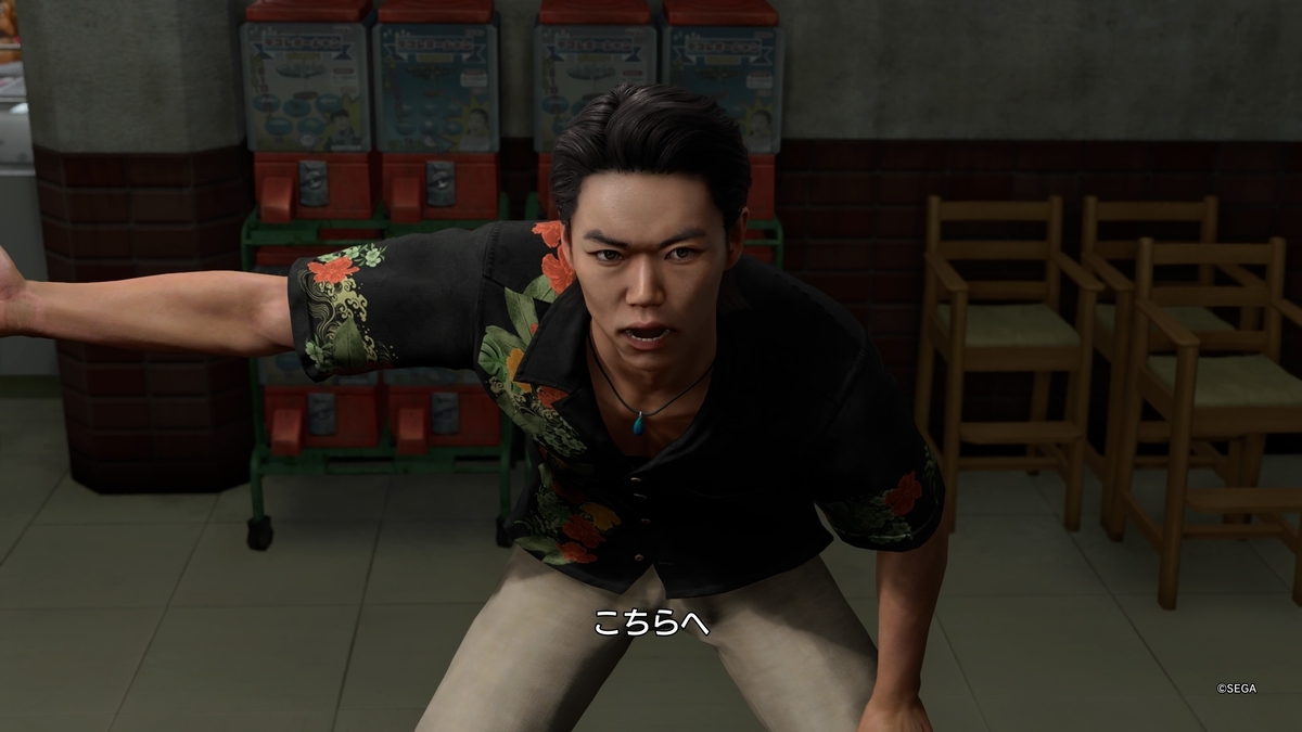 龍が如く極3の力也が登場するゲーム画面