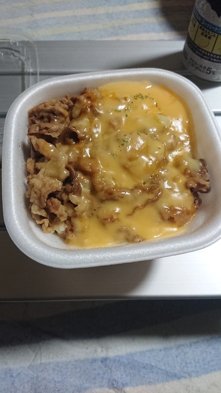 チーズ牛丼を持ち帰ってみたらすごかった 天然君のブログ
