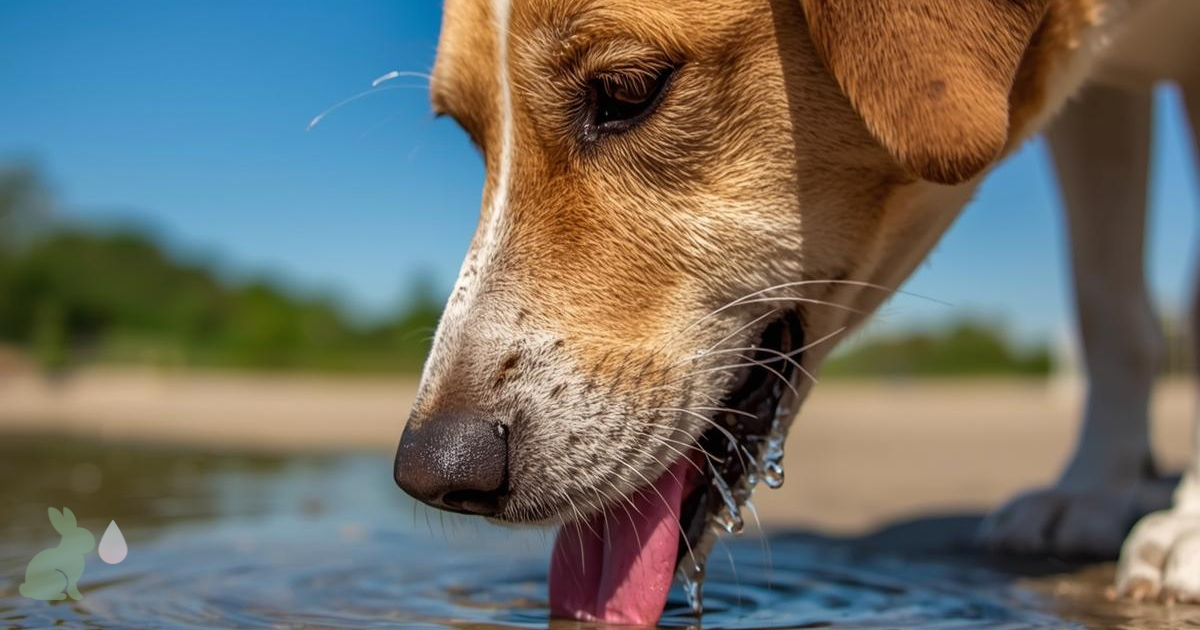 ペットがキレイな水をゴクゴク飲んでいる