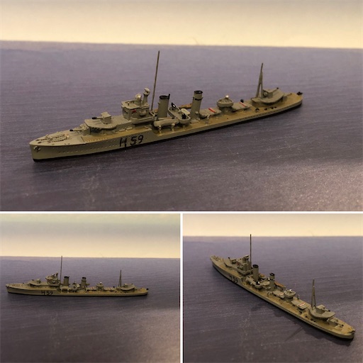 自由ポーランド海軍の艦船 - 相州の、ほぼ週刊、1:1250 Scale 艦船模型