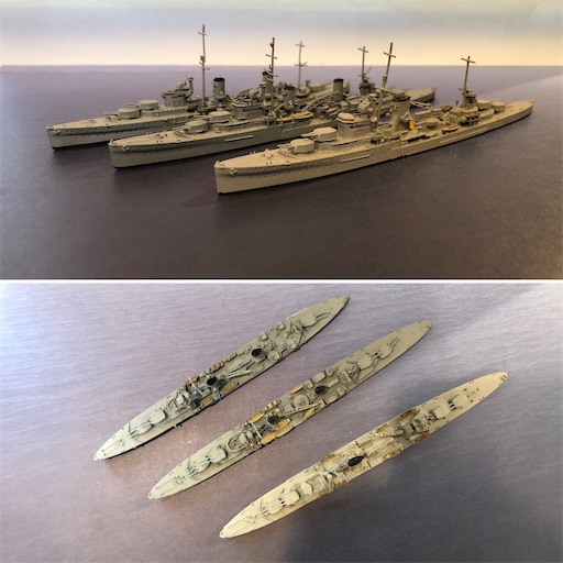 ロイアル・ネイヴィー:第二次世界大戦期の巡洋艦・軽巡洋艦/防空巡洋艦