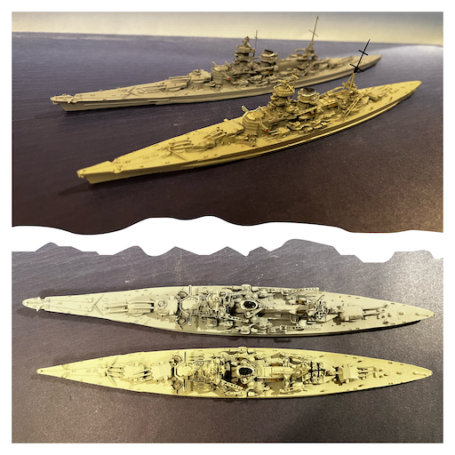 コレクターの日常：計画艦：H44型戦艦の完成（艦底パーツの到着