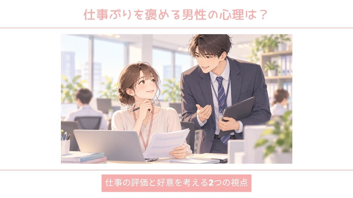 仕事ぶりを褒める男性の心理は?仕事の評価と好意を考える2つの視点