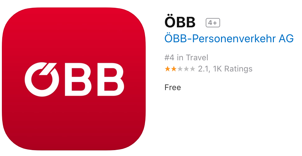 OBB チケット購入アプリ