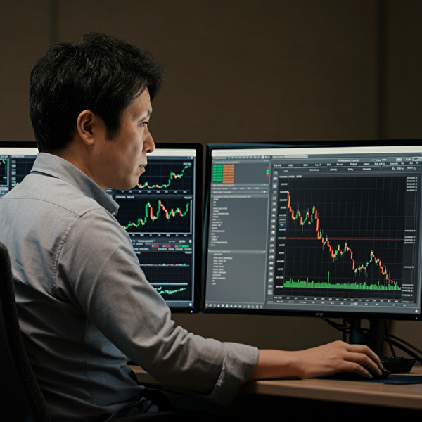 FX取引における移動平均線だけで勝つための7つの実践手法を分析する40代日本人男性