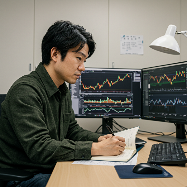 トレード振り返りの様子（イメージ）